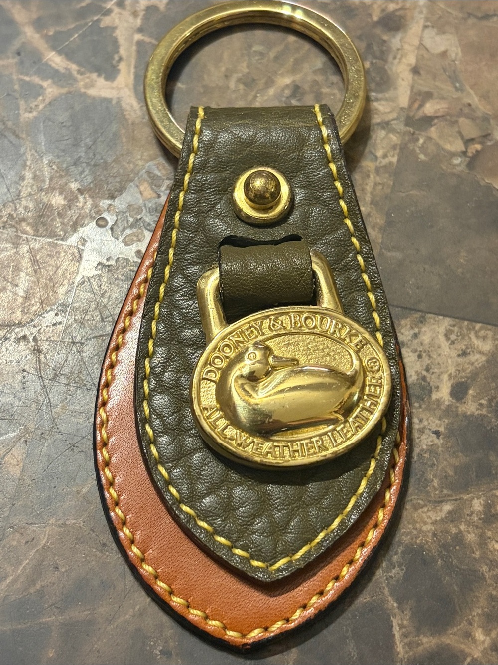 Dooney & Bourke leather keychain